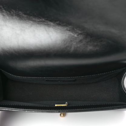 Chanel Metallic Glazed Calfskin Medium Boy Flap Black Gold 5 of 9