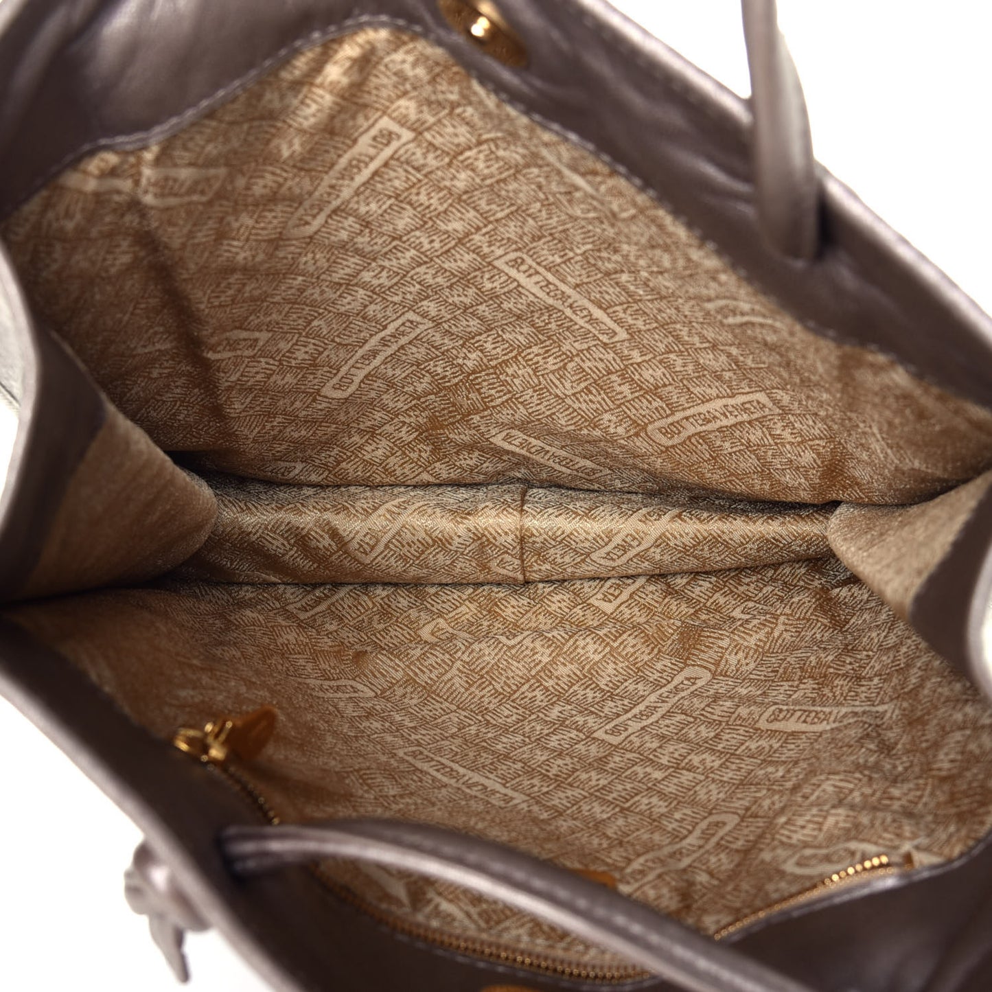 Metallic Nappa Intrecciato Tote Rose Gold