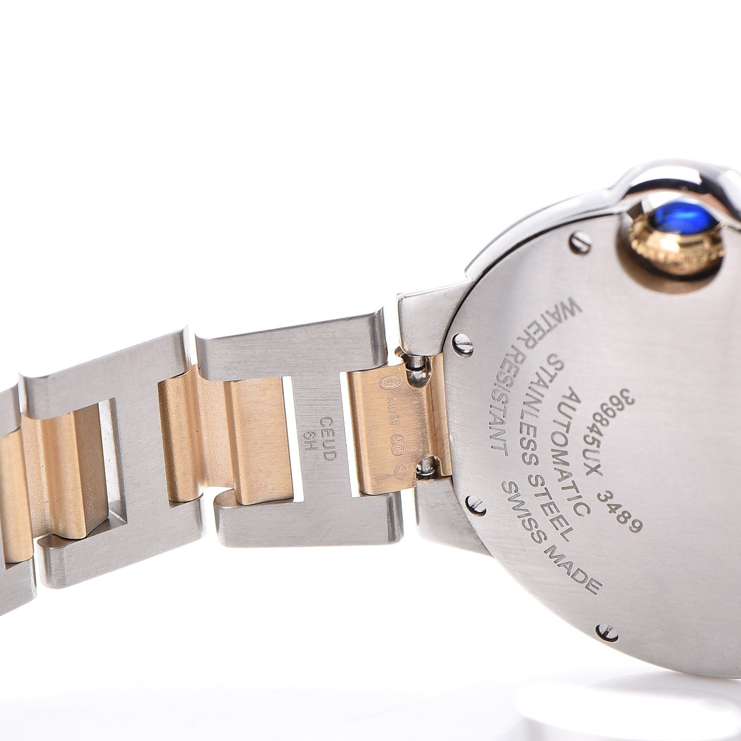 Stainless Steel 18K Yellow Gold 33mm Ballon Bleu De Automatic Watch