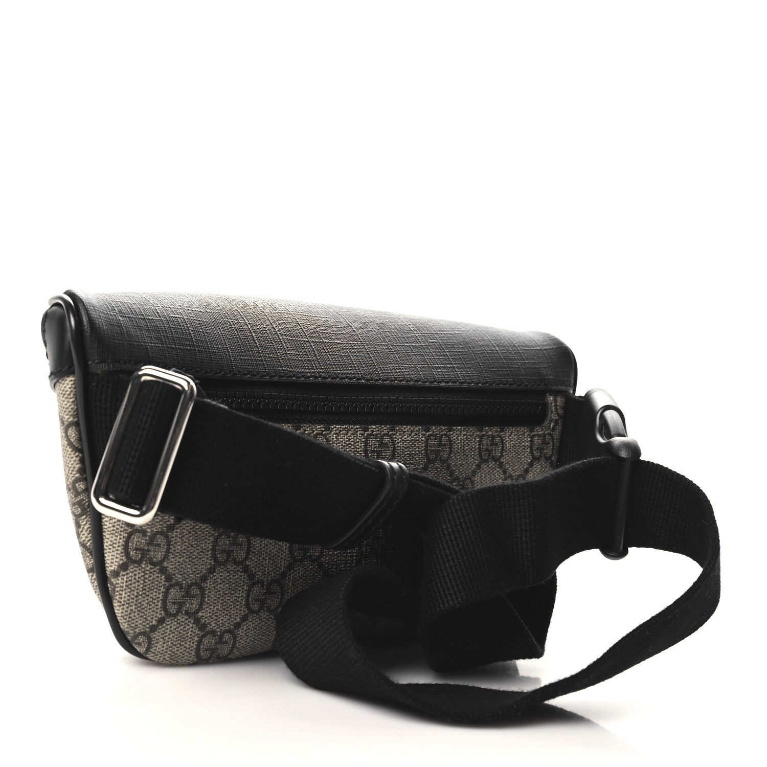 Gucci GG Supreme Monogram Belt Bag Black 3 of 10