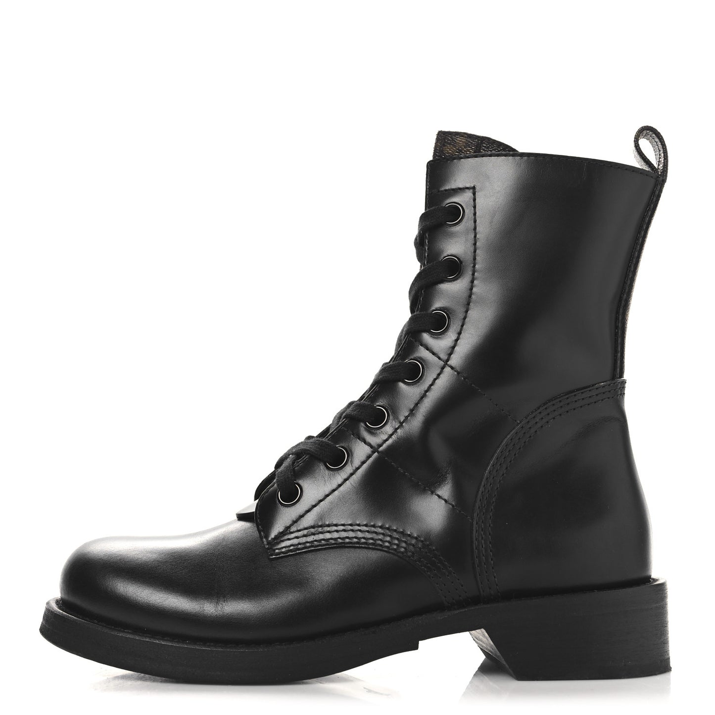 Calfskin Monogram Metropolis Flat Ranger Boots 39 Black