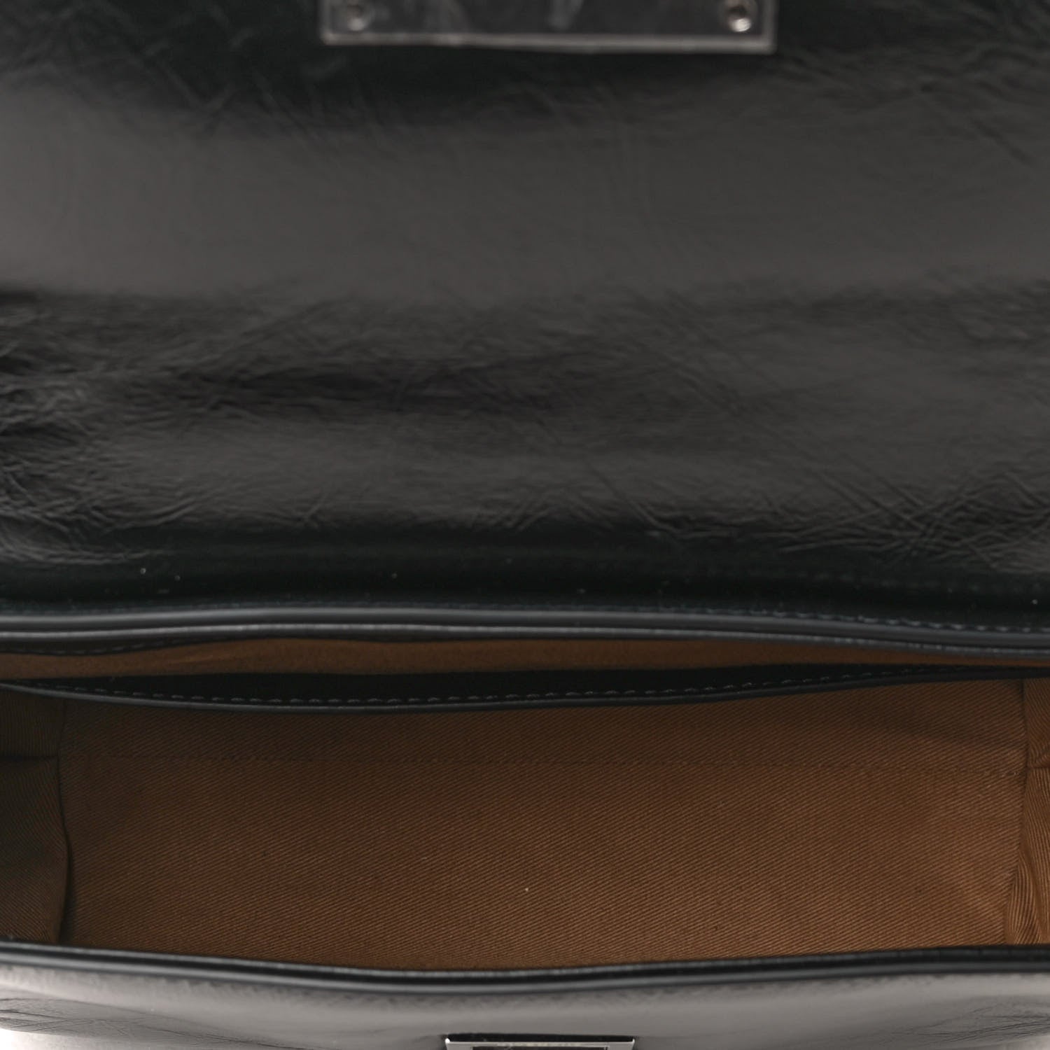 Givenchy Creased Patent Calfskin Small ID Flap Black 4 of 4