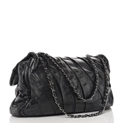 Chanel Glazed Calfskin Twisted Maxi Flap Black 4 of 14