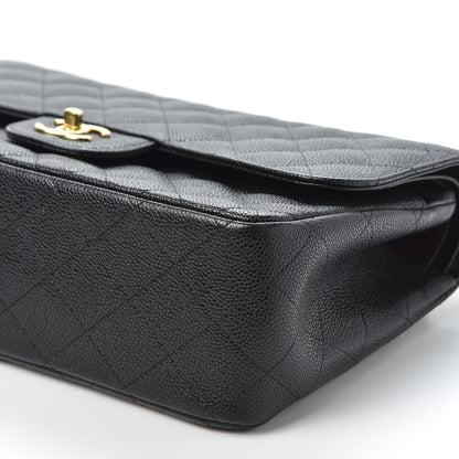 Chanel Caviar Quilted Jumbo Double Flap Black 6 of 9