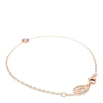 Cartier 18K Pink Gold Pink Sapphire D'Amour Bracelet 2 of 4