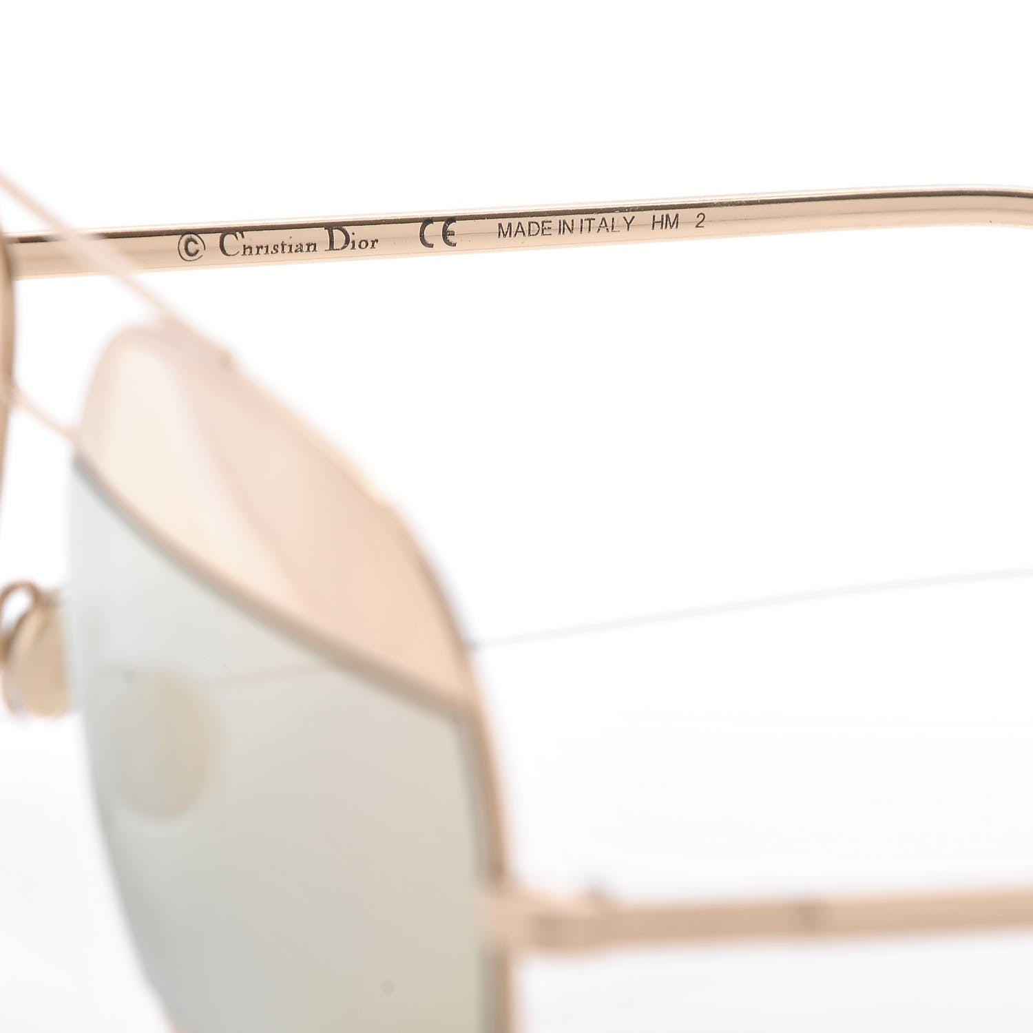 Christian Dior Split 1 Aviator Sunglasses Gold 6 of 6