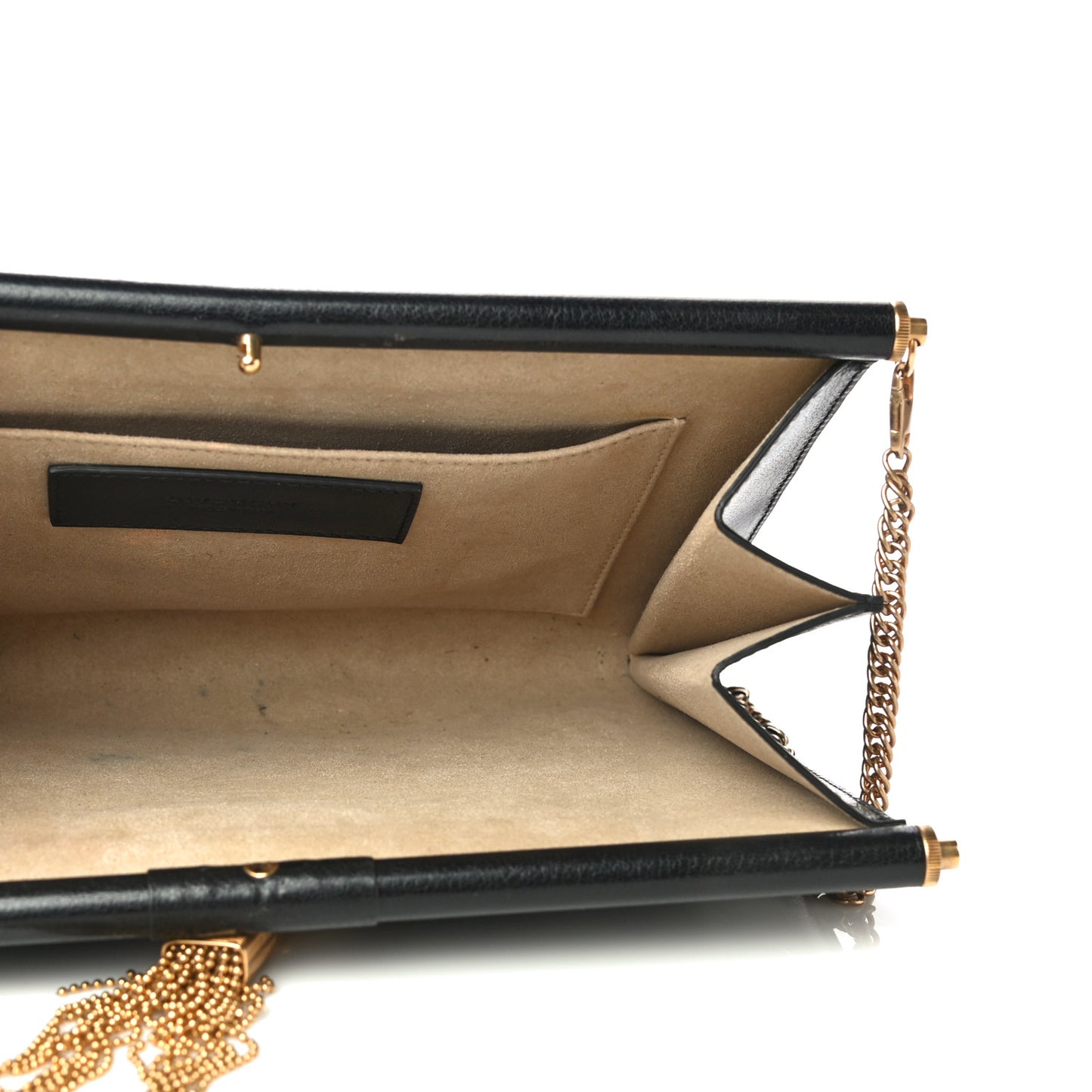Goatskin Quilted Medium Gem Bag Black