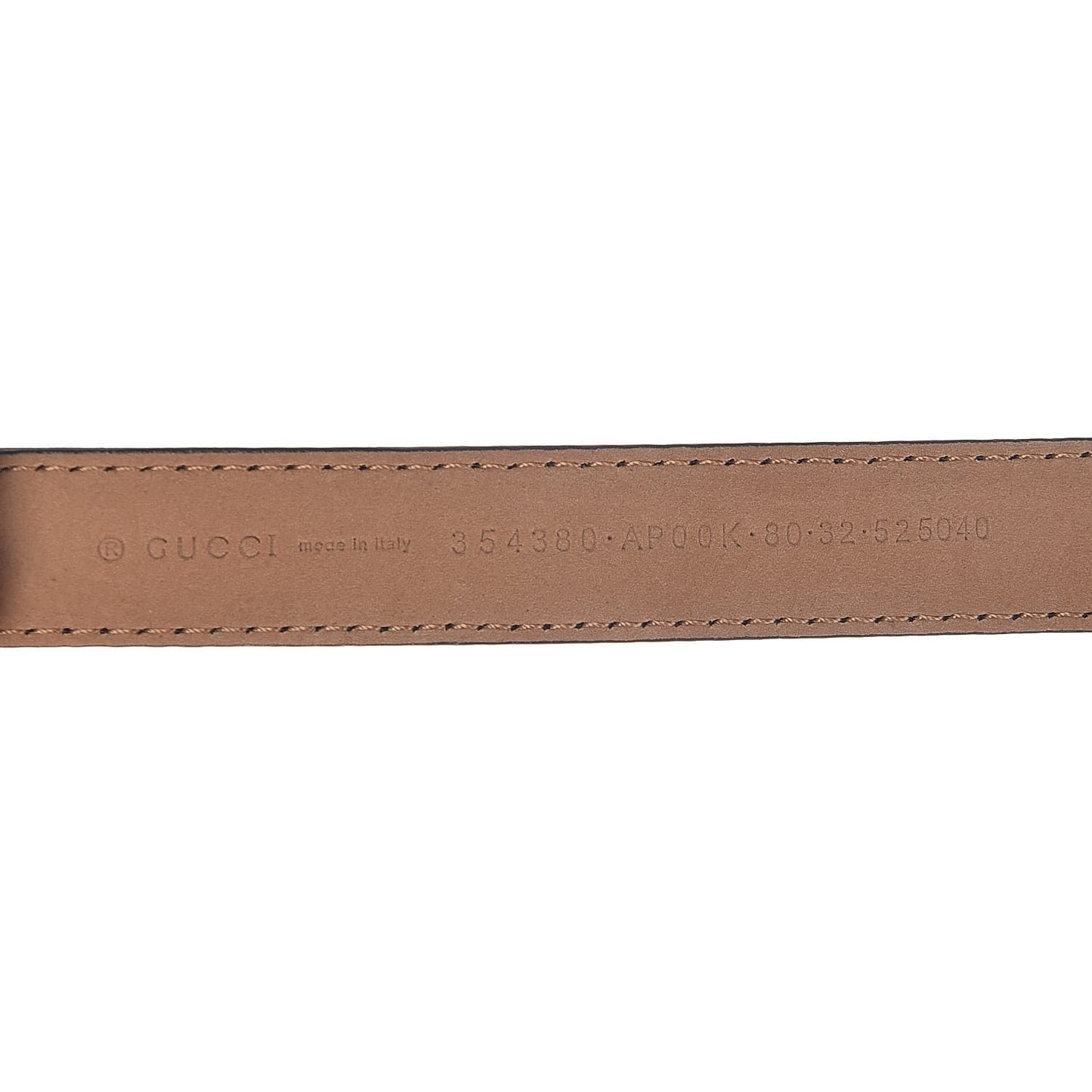 Calfskin Crystal Interlocking G Belt 80 32 Black
