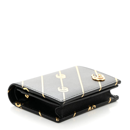 Gucci Calfskin Diagonal GG Card Case Black 4 of 7