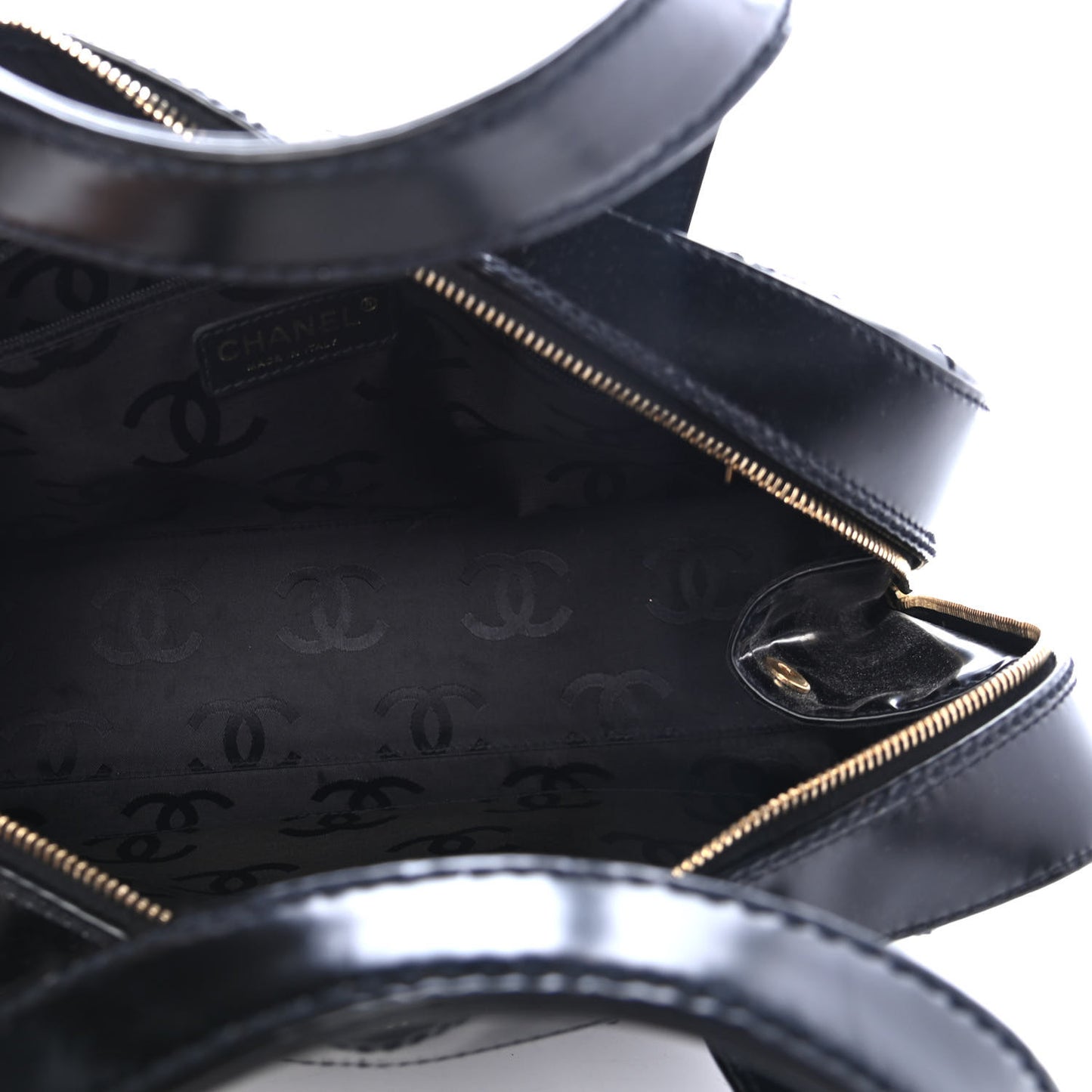 Calfskin Stitch Surpique Bowler Black