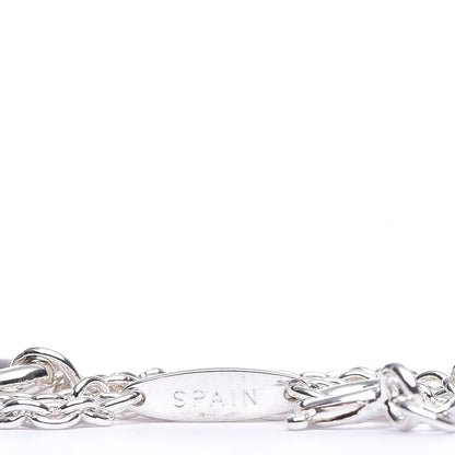 Tiffany Sterling Silver Elsa Peretti Open Heart Charm Bracelet 6 of 8