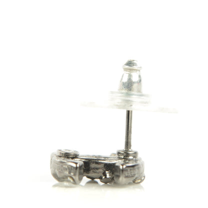 Chanel Crystal CC Earrings Ruthenium 4 of 5