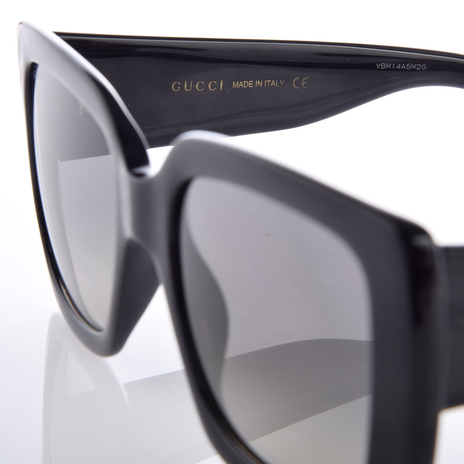 Gucci Acetate Square Frame Sunglasses GG0141S Black 6 of 9