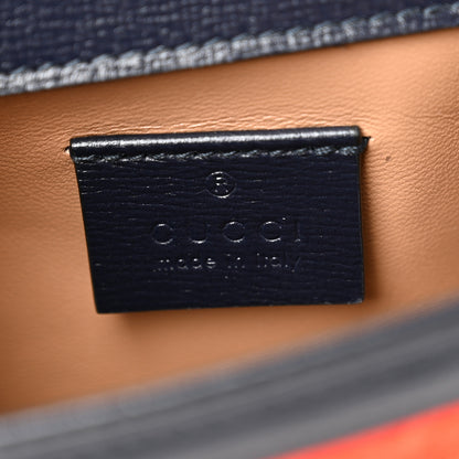Gucci Casy Wool Azalea Calfskin Mini Horsebit 1955 Shoulder Bag Bitter Sweet Blue 6 of 10