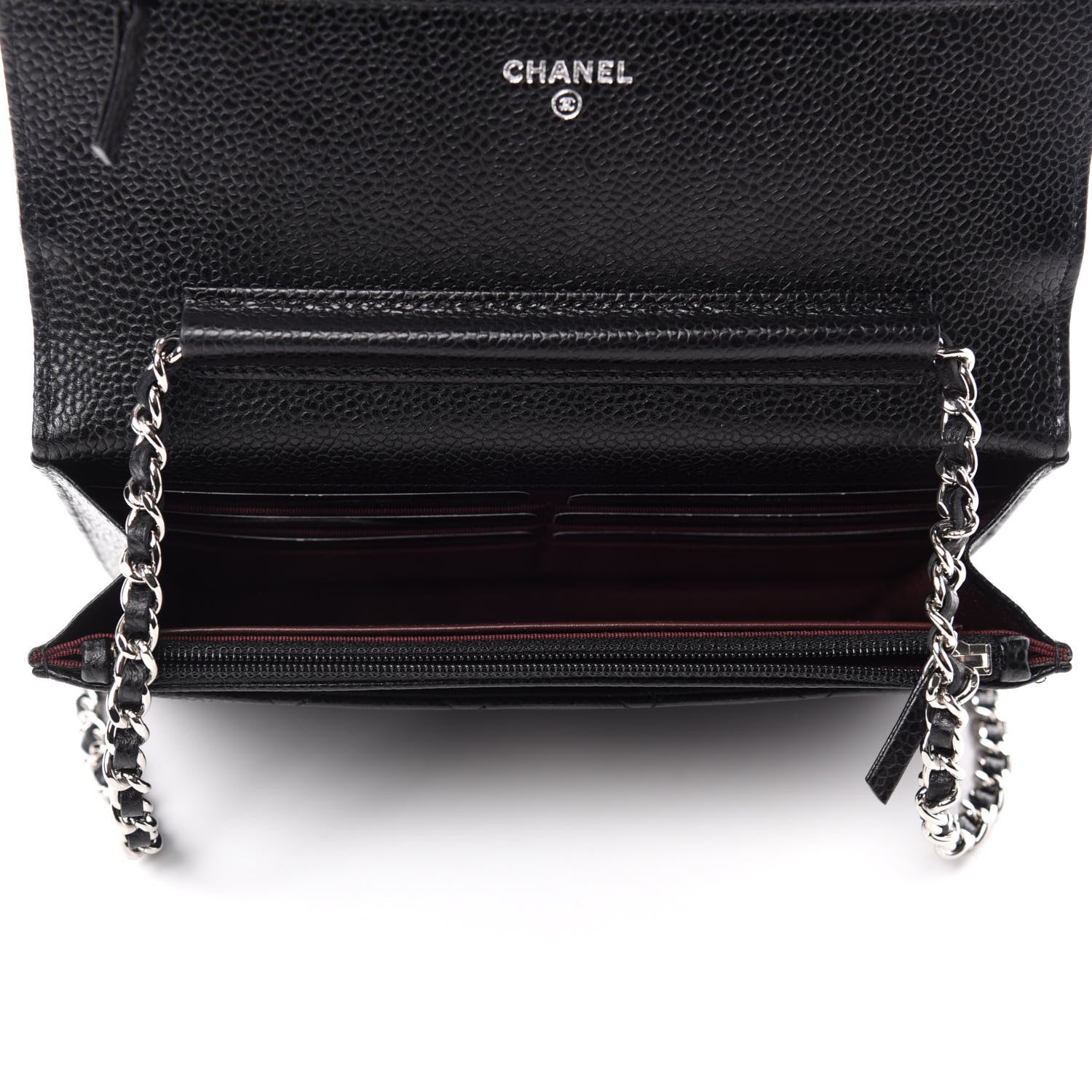 Chanel Caviar Quilted Wallet On Chain WOC Black 5 of 12