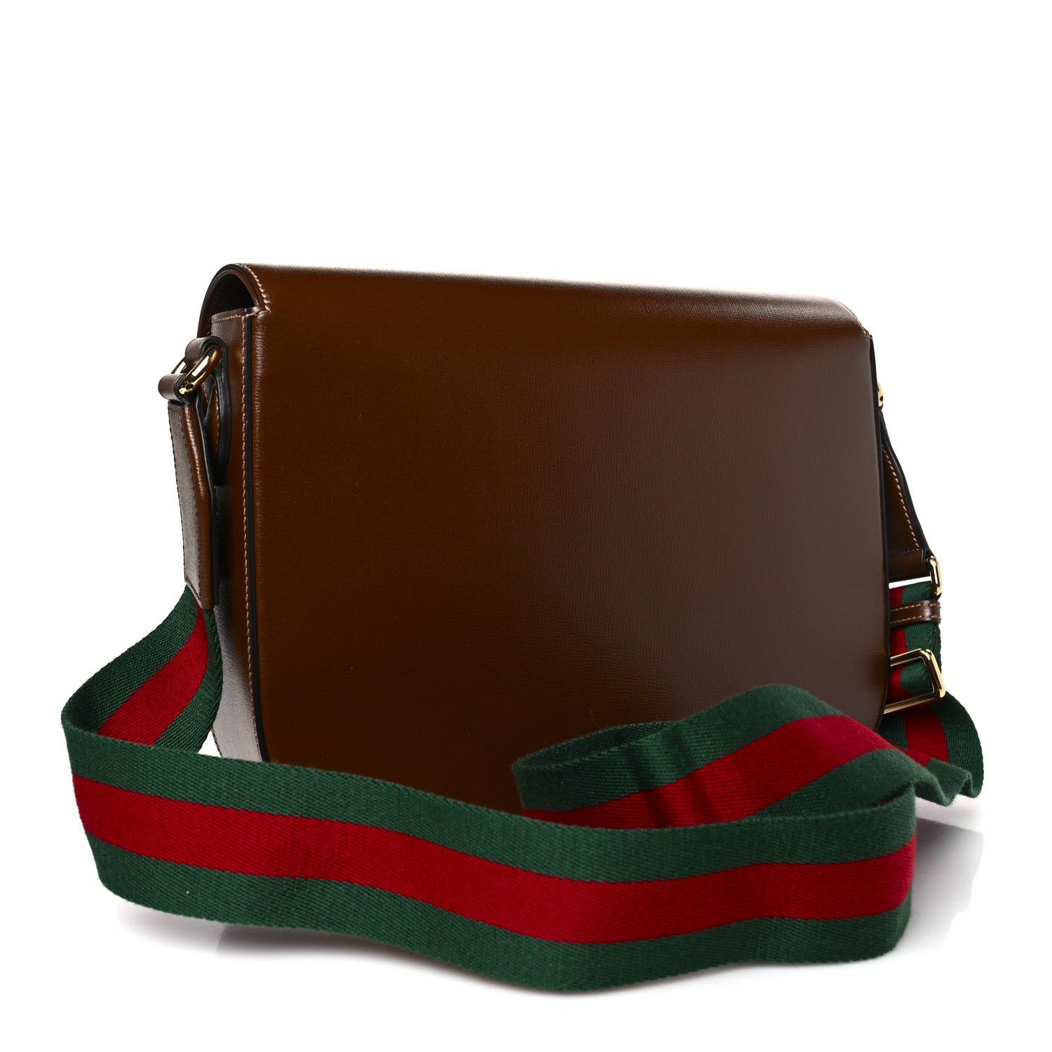 Gucci Azalea Calfskin Web Horsebit 1955 Shoulder Bag Brown Sugar 3 of 8