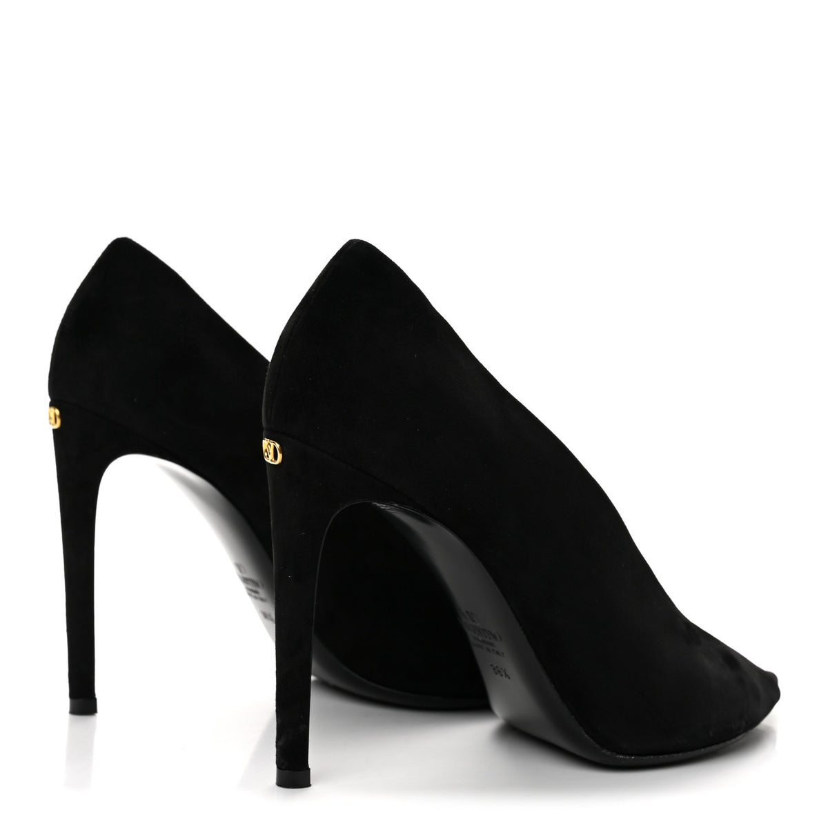 Suede Révélé 105mm Pumps 38.5 Black