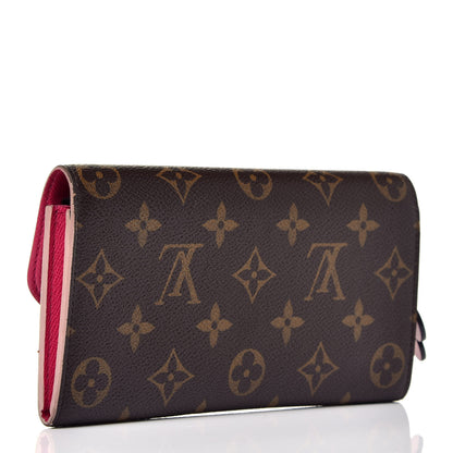Louis Vuitton Monogram Bloom Flower Emilie Wallet 3 of 7