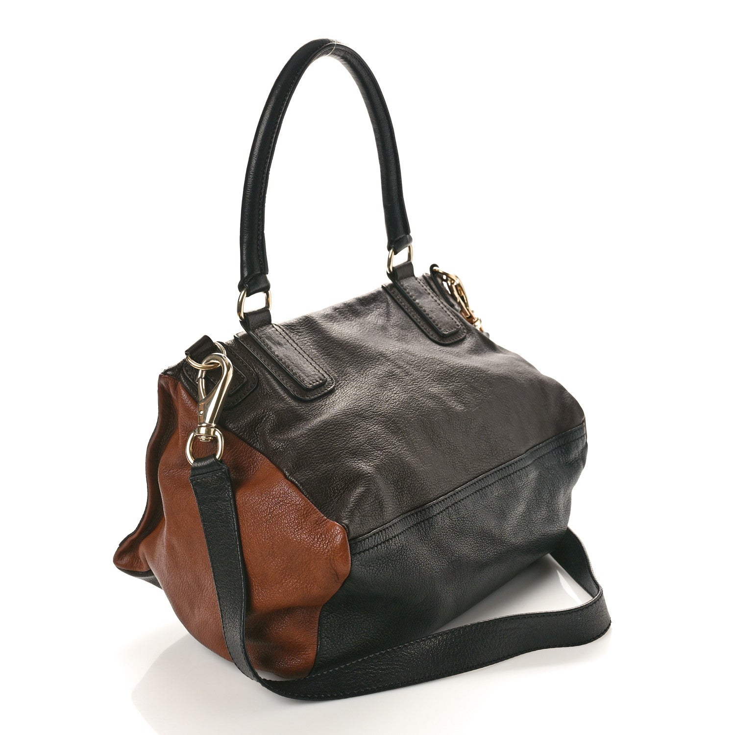 Givenchy Sugar Goatskin Medium Tri-Color Pandora Black Brown Dark Brown 3 of 12