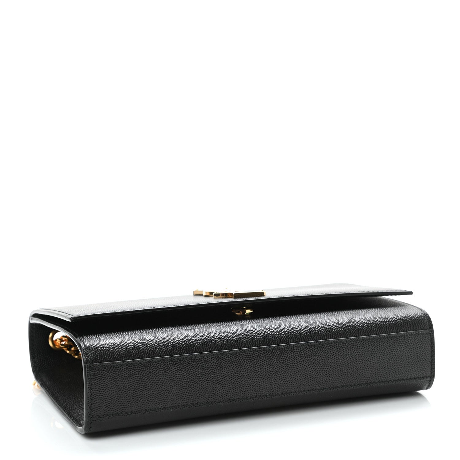 Saint Laurent Grain De Poudre Medium Classic Monogram Kate Satchel Black 4 of 10