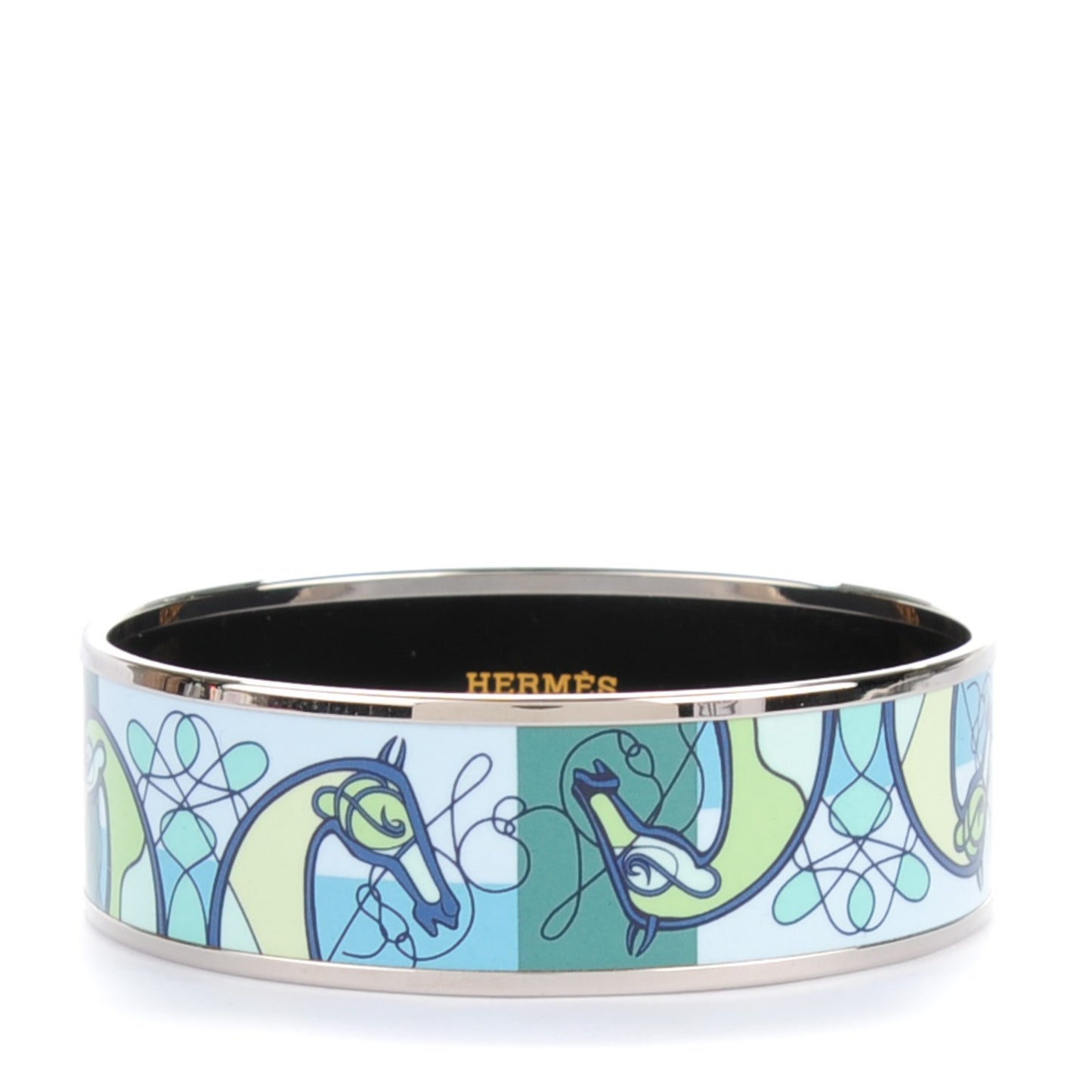 Enamel Printed Wide Coup De Fouet Bracelet 65