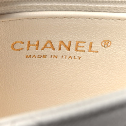 Chanel Caviar Quilted Mini Sweetheart Flap White 6 of 10