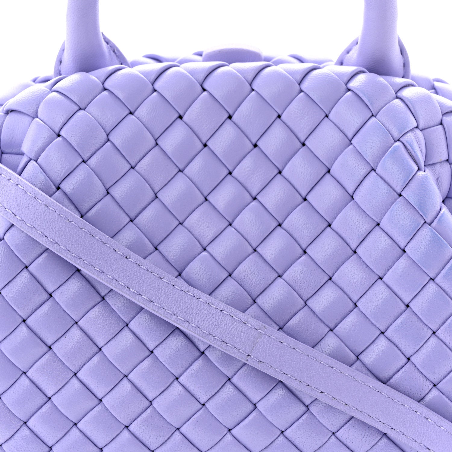 Bottega Veneta Nappa Intreccio Mini Padded Handle Bag Wisteria 7 of 10