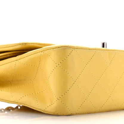 Chanel Lambskin Quilted Medium Double Flap Yellow 9 of 12