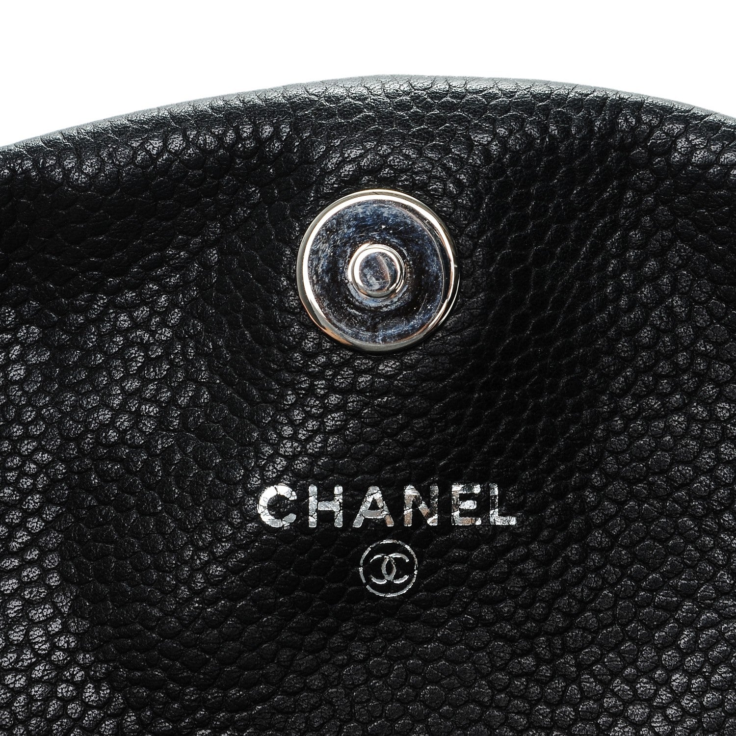 Chanel Caviar Half Moon Wallet On Chain WOC Black 7 of 8