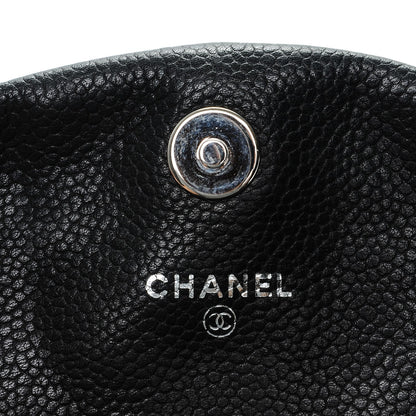 Chanel Caviar Half Moon Wallet On Chain WOC Black 7 of 8