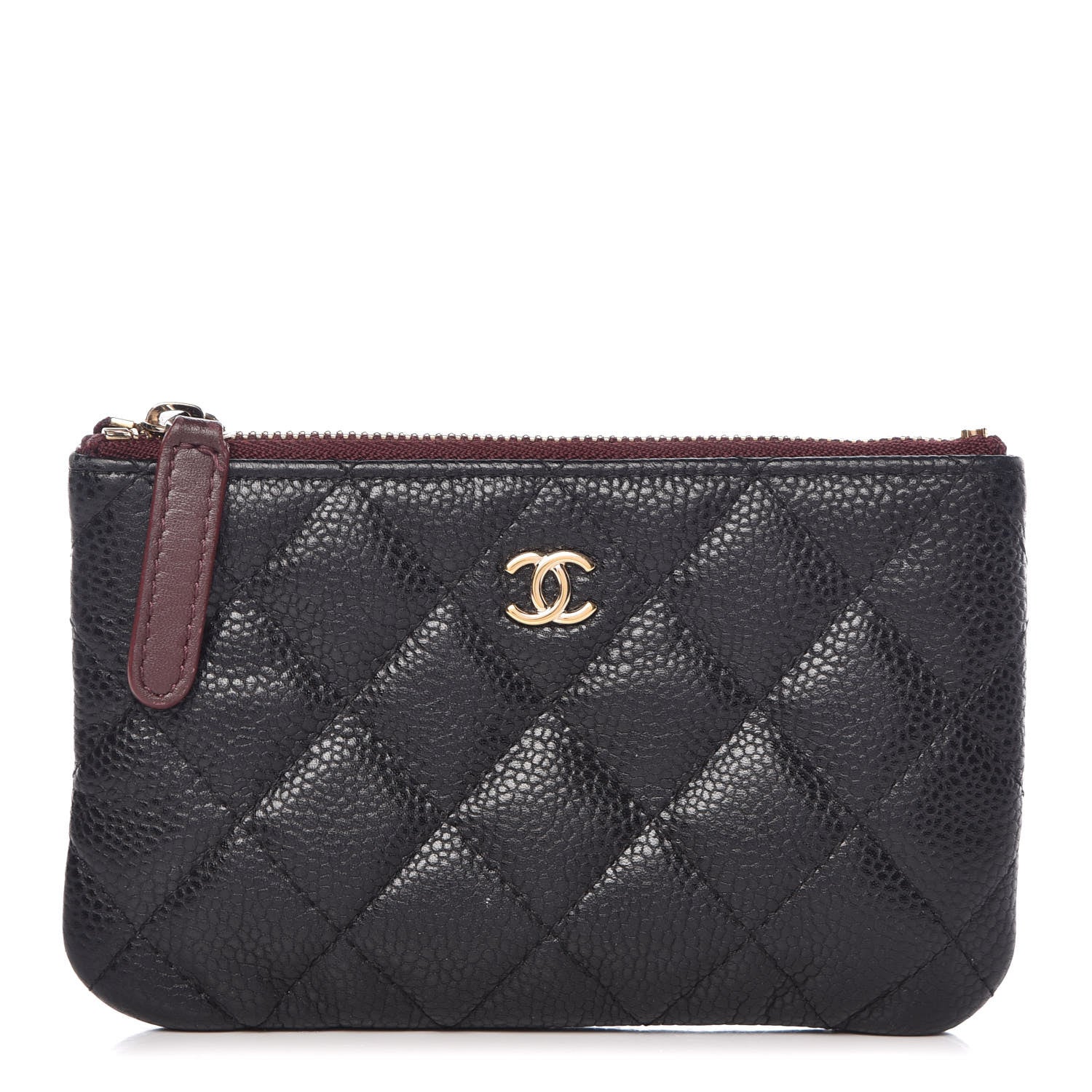 Chanel Caviar Quilted Small Cosmetic Case Black 1 of 9