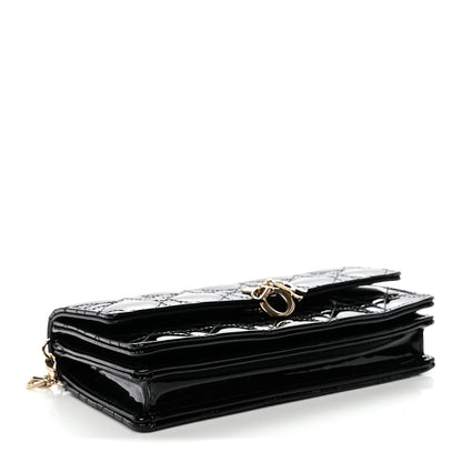 Christian Dior Patent Cannage Mini My Dior Bag Black 4 of 10