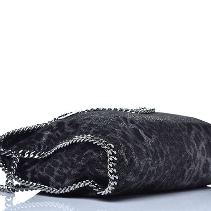 Stella McCartney Shaggy Deer Leopard Print Falabella Fold Over Tote Grey 8 of 9