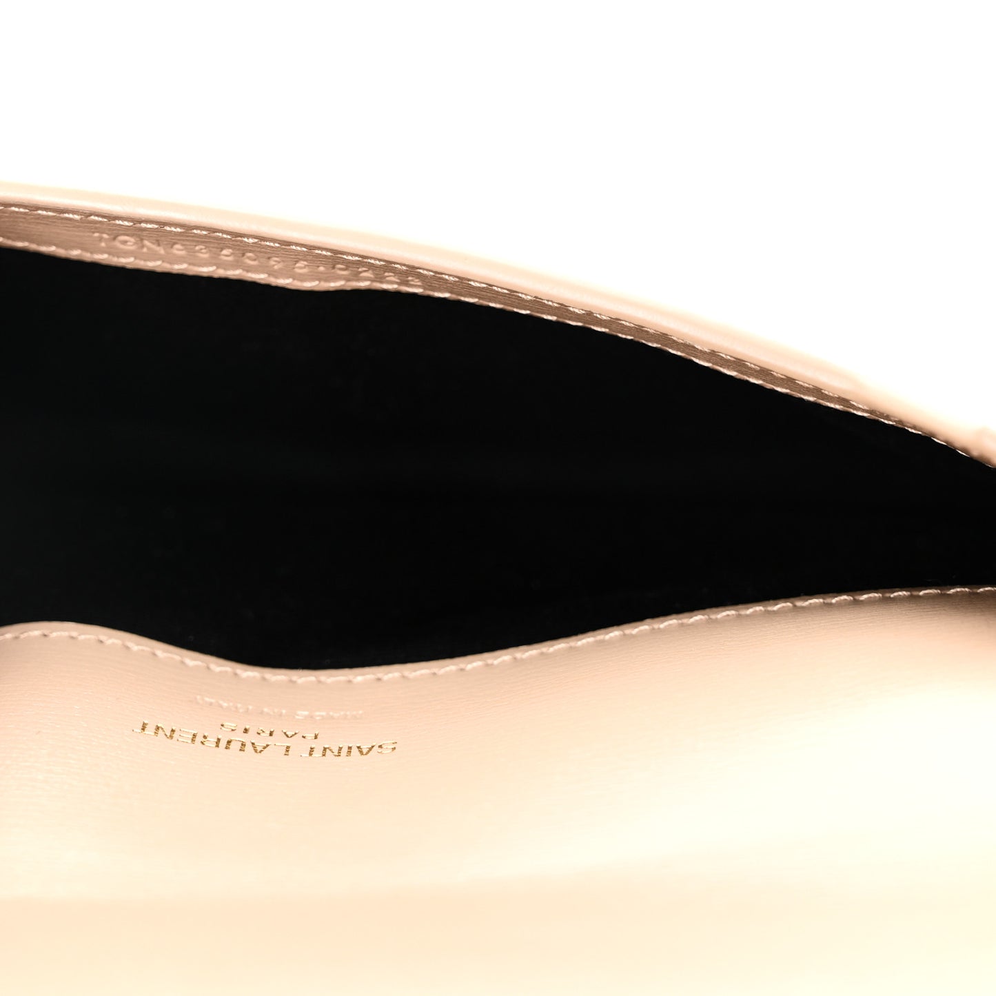 Smooth Calfskin Monogram Phone Holder Crossbody Dark Beige