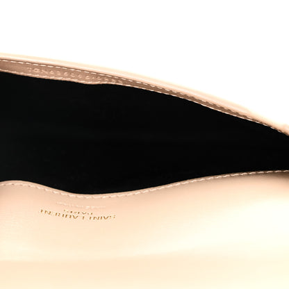 Saint Laurent Smooth Calfskin Monogram Phone Holder Crossbody Dark Beige 5 of 11