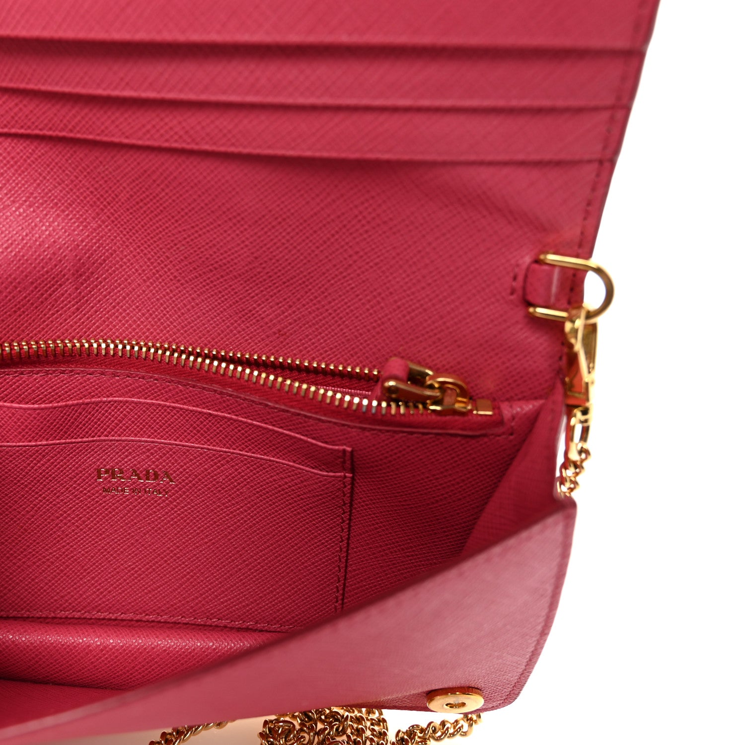 Prada Saffiano Metal Mini Crossbody Bag Peonia 6 of 10