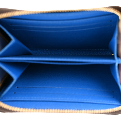 Louis Vuitton Damier Ebene 2019 Christmas Animation Zippy Coin Purse Blue 5 of 12