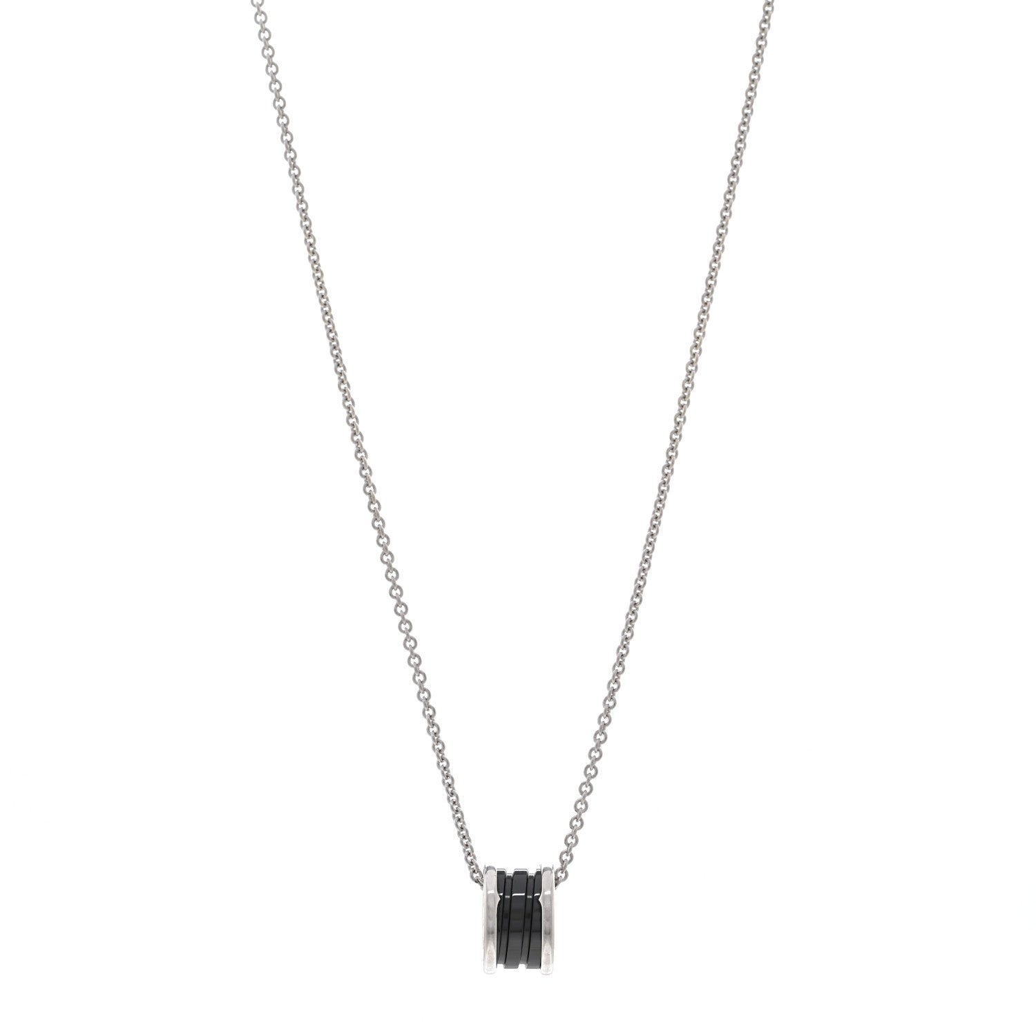 Bulgari Sterling Silver Ceramic Save The Children Pendant Necklace 1 of 4