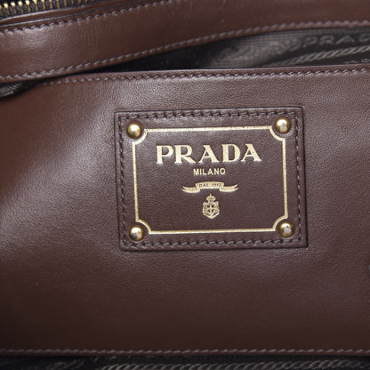 Prada Soft Calfskin Shopping Tote Nocciolo 6 of 14