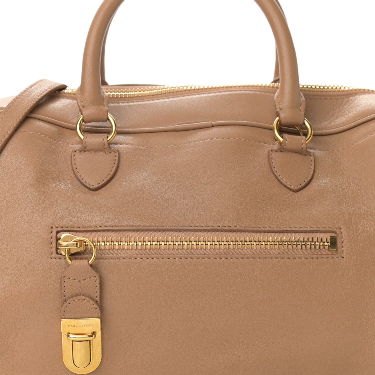 Marc Jacobs Calfskin Venetia Satchel Tan 8 of 10