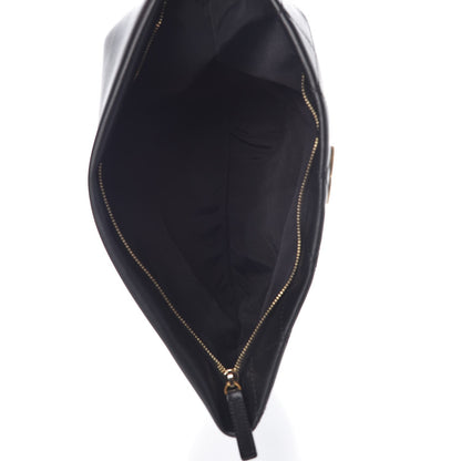 Chanel Calfskin Quilted CC Clutch Black 5 of 9
