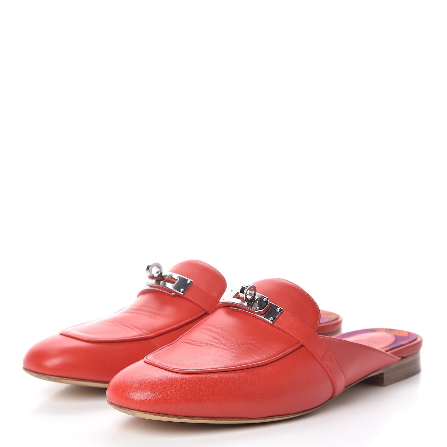 Hermes Calfskin Oz Mules 38 Pavot 3 of 15