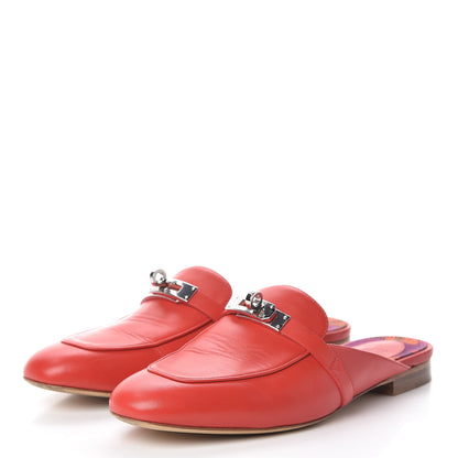 Hermes Calfskin Oz Mules 38 Pavot 3 of 15