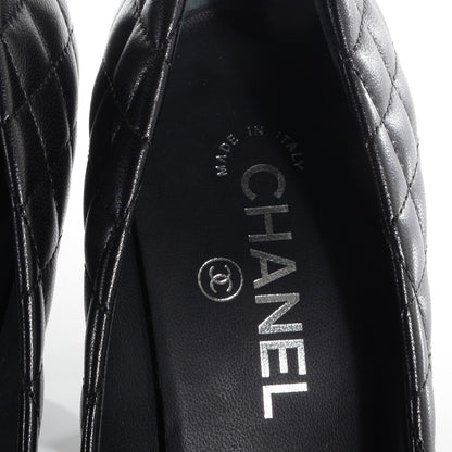Chanel Lambskin Quilted CC Pumps 39.5 Black 7 of 8