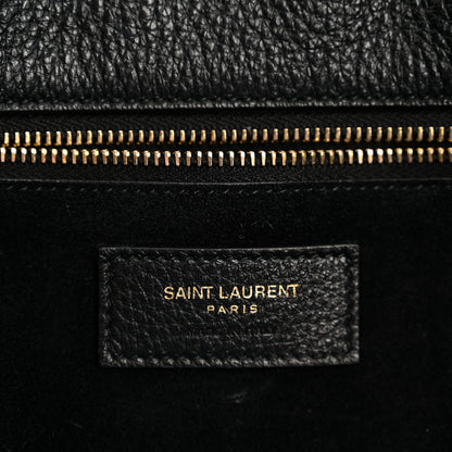 Saint Laurent Grained Deerskin Bea Tote Black 6 of 15