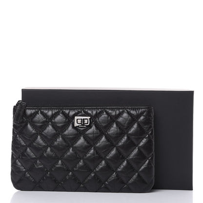 Chanel Aged Calfskin Quilted Medium Reissue Cosmetic Case So Black 8 of 8