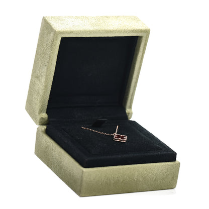 Van Cleef & Arpels 18K Rose Gold Carnelian Sweet Alhambra Pendant Necklace 6 of 6
