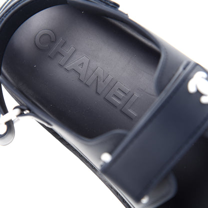 Chanel Rubber CC Dad Sandals 41 Navy 8 of 11
