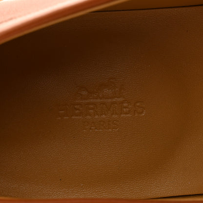Hermes Heritage Calfskin Womens Kennedy Loafers 40 Naturel 5 of 12