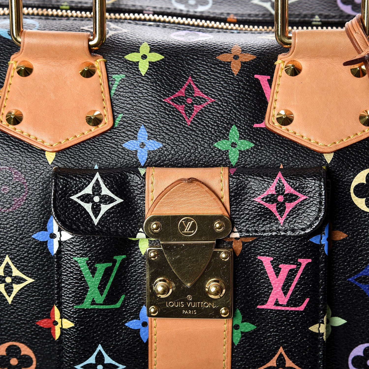 Louis Vuitton Monogram Multicolor Speedy 30 Black 17 of 19